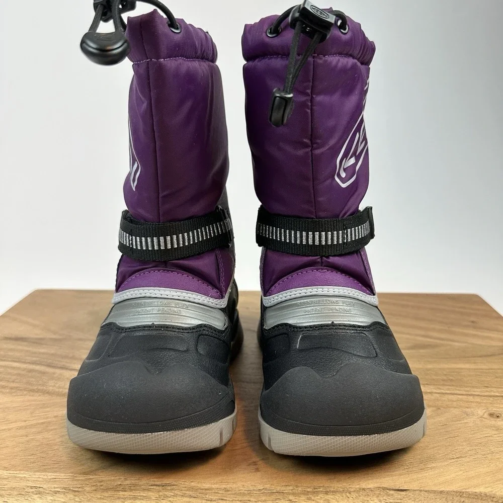 New Little Kids Keen Snow Troll Waterproof Purple Lined‎ Winter Boots Size 8 C